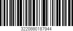 Código de barras (EAN, GTIN, SKU, ISBN): '3220880187944'