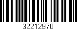 Código de barras (EAN, GTIN, SKU, ISBN): '32212970'