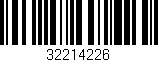 Código de barras (EAN, GTIN, SKU, ISBN): '32214226'