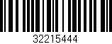 Código de barras (EAN, GTIN, SKU, ISBN): '32215444'