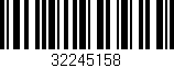 Código de barras (EAN, GTIN, SKU, ISBN): '32245158'