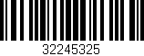 Código de barras (EAN, GTIN, SKU, ISBN): '32245325'