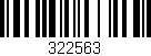 Código de barras (EAN, GTIN, SKU, ISBN): '322563'