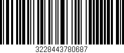 Código de barras (EAN, GTIN, SKU, ISBN): '3228443780687'