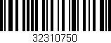 Código de barras (EAN, GTIN, SKU, ISBN): '32310750'
