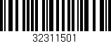Código de barras (EAN, GTIN, SKU, ISBN): '32311501'
