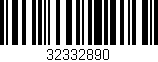 Código de barras (EAN, GTIN, SKU, ISBN): '32332890'