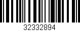 Código de barras (EAN, GTIN, SKU, ISBN): '32332894'