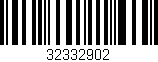 Código de barras (EAN, GTIN, SKU, ISBN): '32332902'