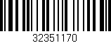 Código de barras (EAN, GTIN, SKU, ISBN): '32351170'