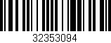 Código de barras (EAN, GTIN, SKU, ISBN): '32353094'