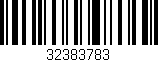 Código de barras (EAN, GTIN, SKU, ISBN): '32383783'