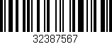 Código de barras (EAN, GTIN, SKU, ISBN): '32387567'