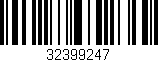 Código de barras (EAN, GTIN, SKU, ISBN): '32399247'