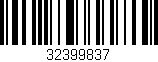 Código de barras (EAN, GTIN, SKU, ISBN): '32399837'