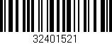 Código de barras (EAN, GTIN, SKU, ISBN): '32401521'