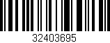 Código de barras (EAN, GTIN, SKU, ISBN): '32403695'