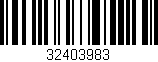 Código de barras (EAN, GTIN, SKU, ISBN): '32403983'