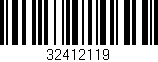 Código de barras (EAN, GTIN, SKU, ISBN): '32412119'