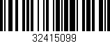 Código de barras (EAN, GTIN, SKU, ISBN): '32415099'