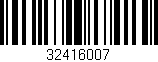 Código de barras (EAN, GTIN, SKU, ISBN): '32416007'