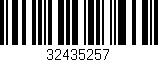 Código de barras (EAN, GTIN, SKU, ISBN): '32435257'