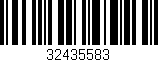 Código de barras (EAN, GTIN, SKU, ISBN): '32435583'