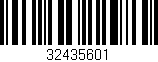 Código de barras (EAN, GTIN, SKU, ISBN): '32435601'