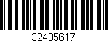 Código de barras (EAN, GTIN, SKU, ISBN): '32435617'