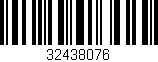 Código de barras (EAN, GTIN, SKU, ISBN): '32438076'