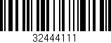 Código de barras (EAN, GTIN, SKU, ISBN): '32444111'