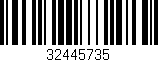 Código de barras (EAN, GTIN, SKU, ISBN): '32445735'