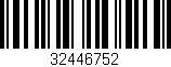 Código de barras (EAN, GTIN, SKU, ISBN): '32446752'