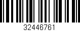 Código de barras (EAN, GTIN, SKU, ISBN): '32446761'