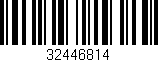 Código de barras (EAN, GTIN, SKU, ISBN): '32446814'
