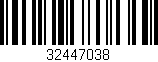 Código de barras (EAN, GTIN, SKU, ISBN): '32447038'