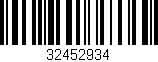 Código de barras (EAN, GTIN, SKU, ISBN): '32452934'