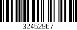 Código de barras (EAN, GTIN, SKU, ISBN): '32452967'