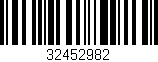Código de barras (EAN, GTIN, SKU, ISBN): '32452982'