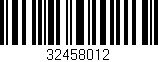 Código de barras (EAN, GTIN, SKU, ISBN): '32458012'