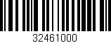 Código de barras (EAN, GTIN, SKU, ISBN): '32461000'