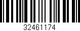 Código de barras (EAN, GTIN, SKU, ISBN): '32461174'