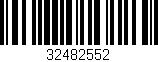 Código de barras (EAN, GTIN, SKU, ISBN): '32482552'