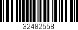 Código de barras (EAN, GTIN, SKU, ISBN): '32482558'
