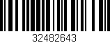 Código de barras (EAN, GTIN, SKU, ISBN): '32482643'