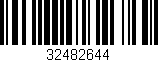 Código de barras (EAN, GTIN, SKU, ISBN): '32482644'