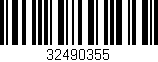 Código de barras (EAN, GTIN, SKU, ISBN): '32490355'