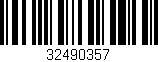 Código de barras (EAN, GTIN, SKU, ISBN): '32490357'