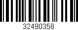 Código de barras (EAN, GTIN, SKU, ISBN): '32490358'