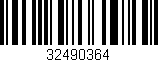 Código de barras (EAN, GTIN, SKU, ISBN): '32490364'